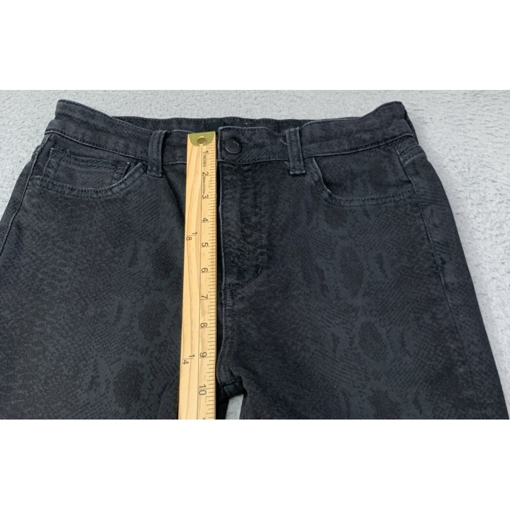 Joes Jeans Womens Size 29 Black Denim Mid Rise Cotton Blend Print Black Python - Picture 3 of 11